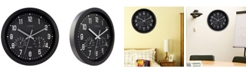 La Crosse Technology La Crosse Clock 404-2631 12" Indoor Analog Wall Clock with Temperature and Humidity